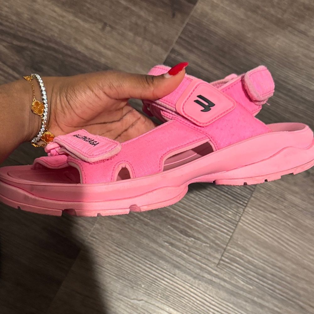 Balenciaga Bright Pink Women's Sandals - Picture 10 of 14
